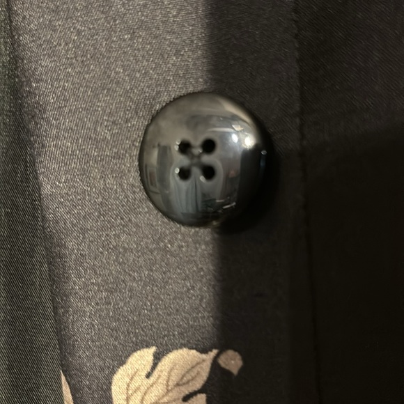 Linda Allard, Ellen Tracy, petite size 0 blazer black with leaves - Picture 3 of 8